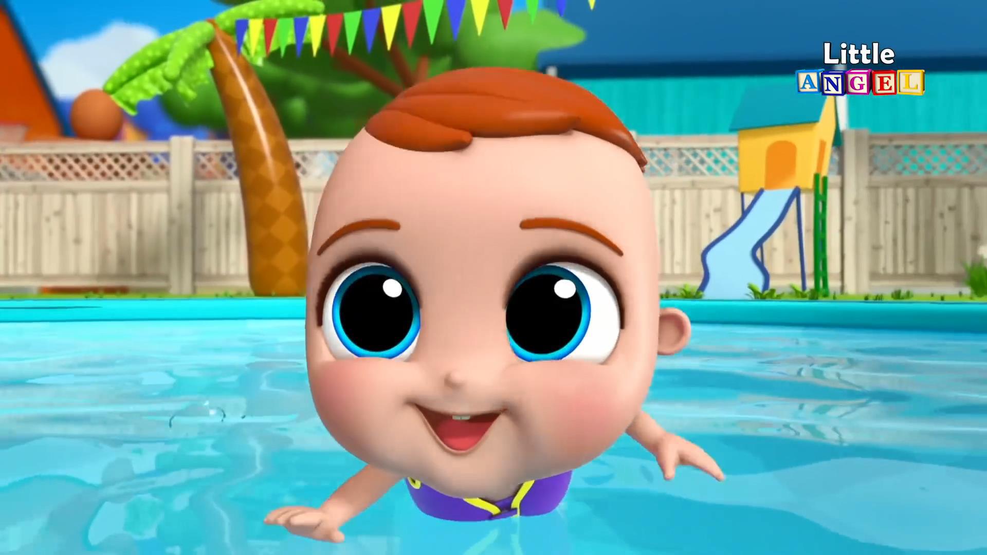 Baby John Goes Swimming
