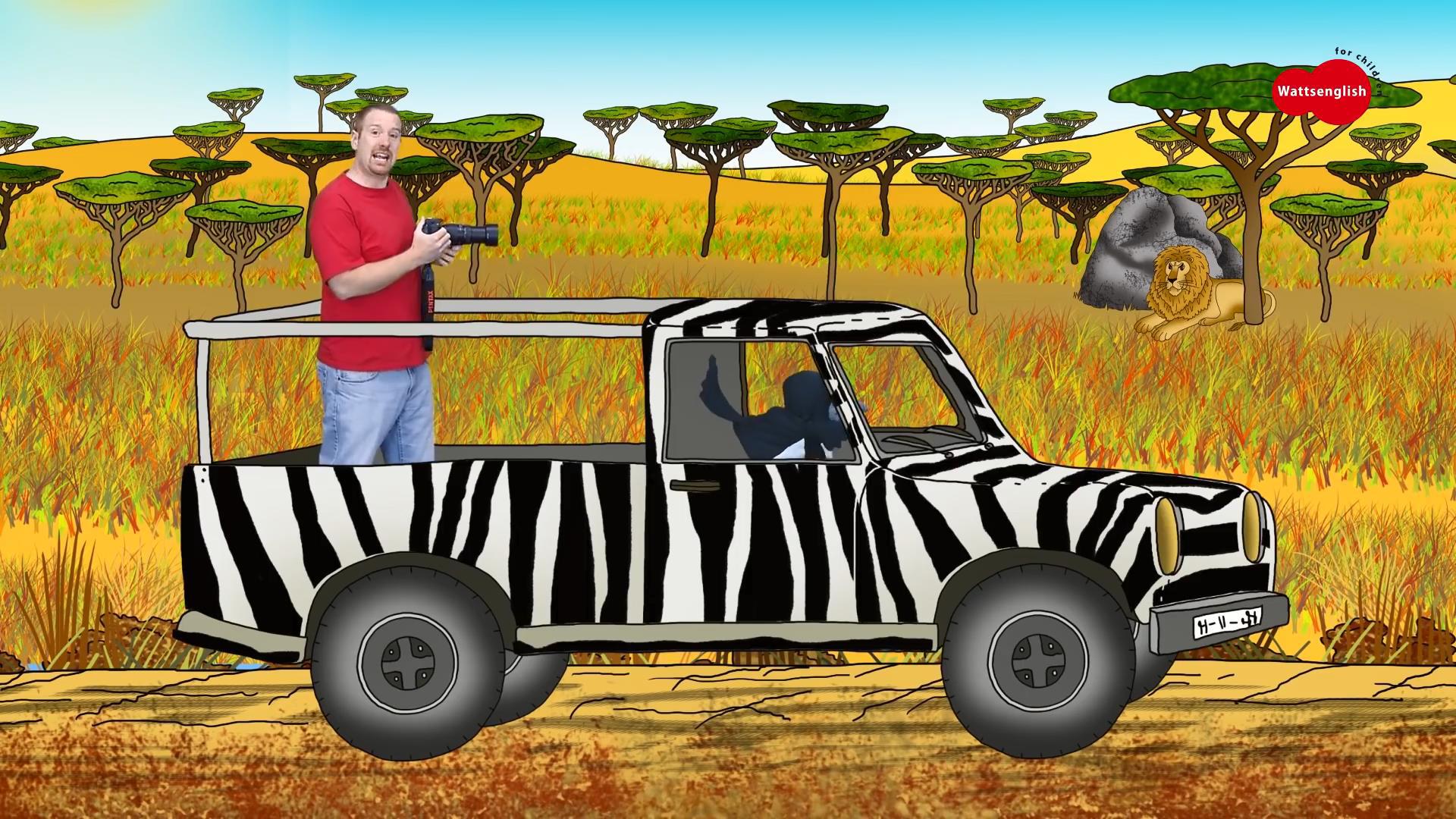 Racing through a Wild Animal Safari