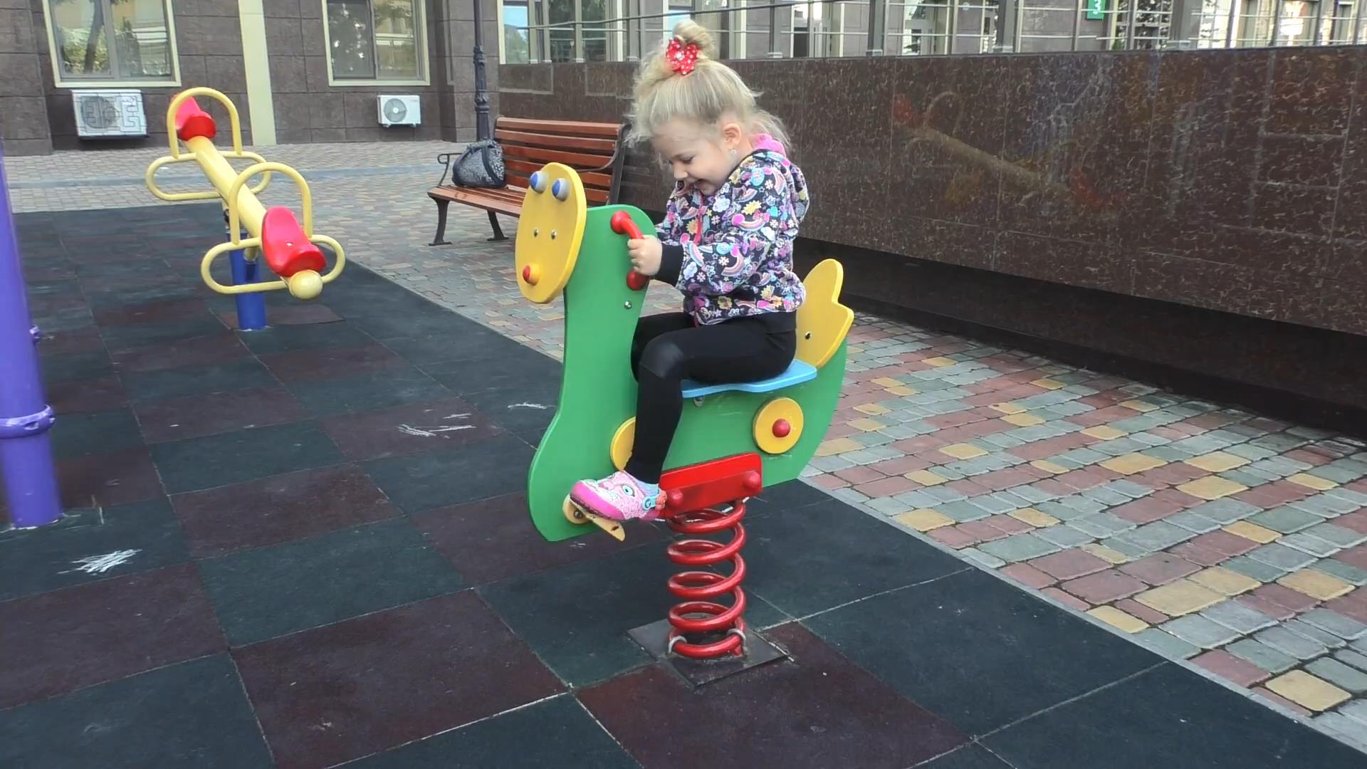 Play On The Outdoor Playground Near The House