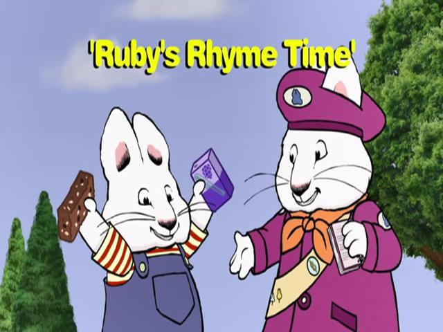 S5E24b - Ruby’s Rhyme Time